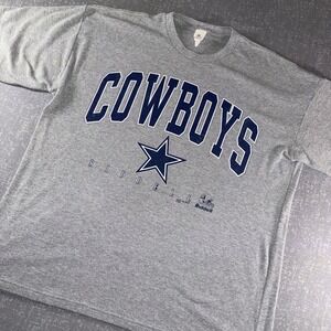 Vintage 1998 Dallas Cowboys Riddell T-Shirt Gray XL NFL Football Graphic Tee